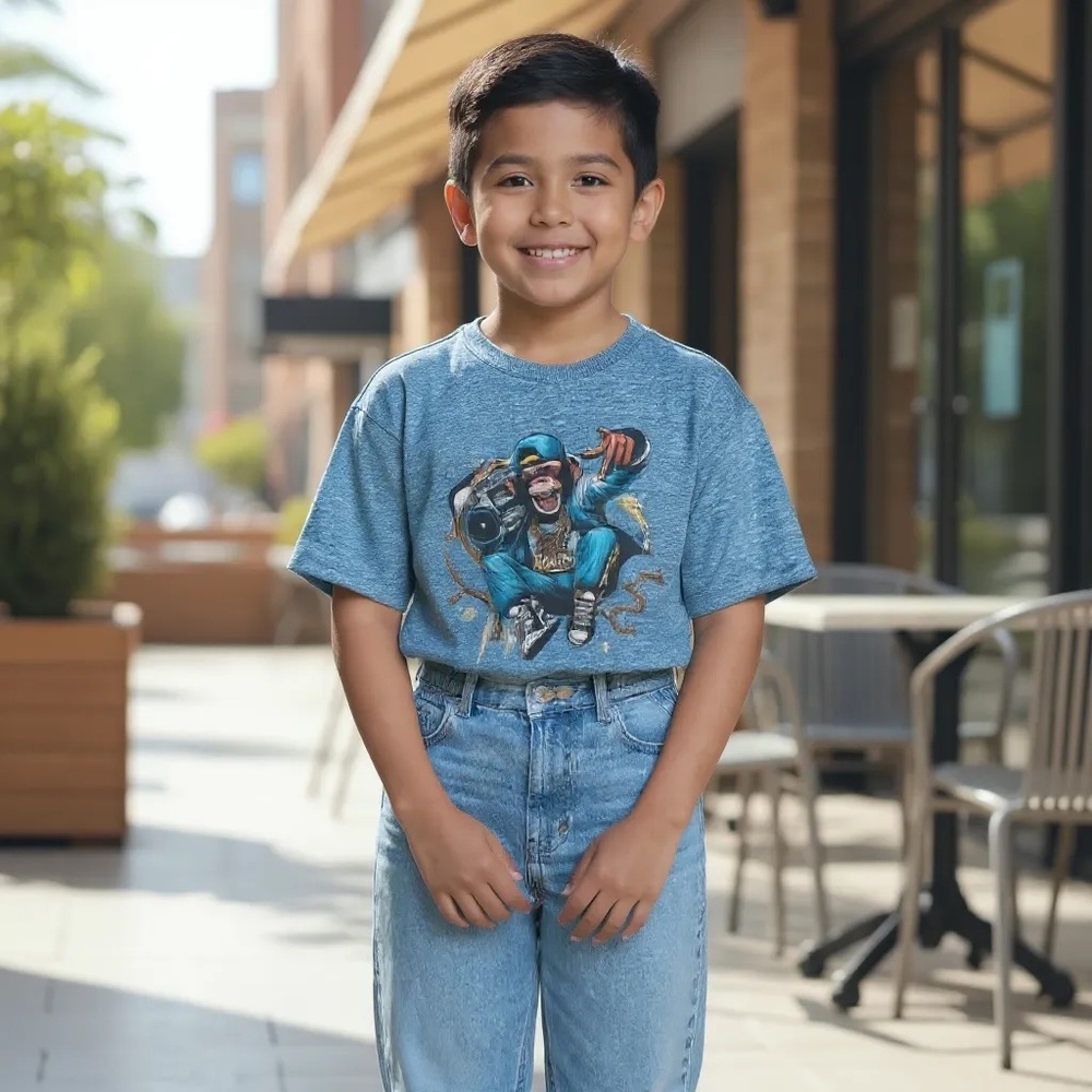 Old Navy Monkey Graphic Short Sleeve Tees